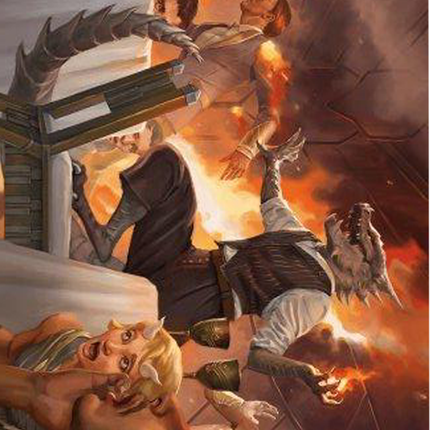 Party Thrasher Art Card [Modern Horizons 3 Art Series]