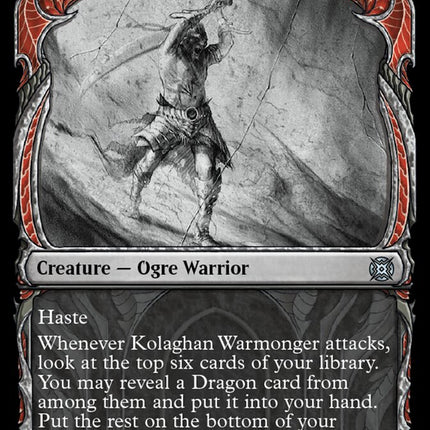 Kolaghan Warmonger (Showcase Halo Foil) [March of the Machine: The Aftermath]