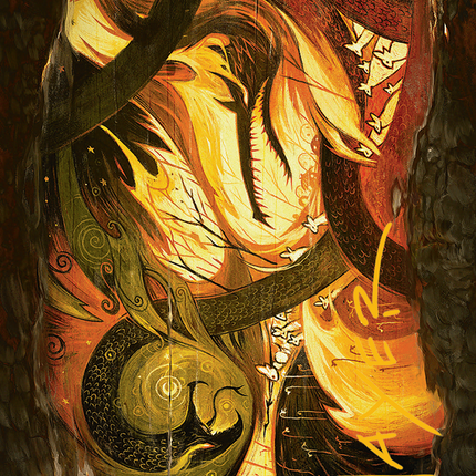 Season of Loss Art Card (Gold-Stamped Signature) [Bloomburrow Art Series]