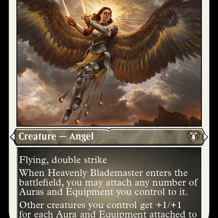 Heavenly Blademaster (Foil Etched) [Commander Masters]