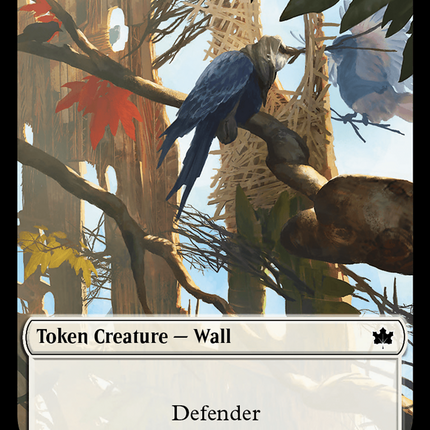 Wall // Intrepid Rabbit Double-Sided Token [Bloomburrow Tokens]