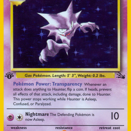 Haunter (6/62) [Fossil 1st Edition]