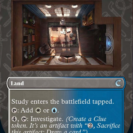 Study (Borderless) [Ravnica: Clue Edition]