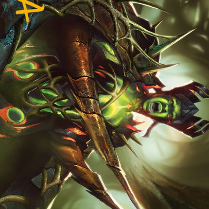 Maze's Mantle Art Card (Gold-Stamped Signature) [Phyrexia: All Will Be One Art Series]