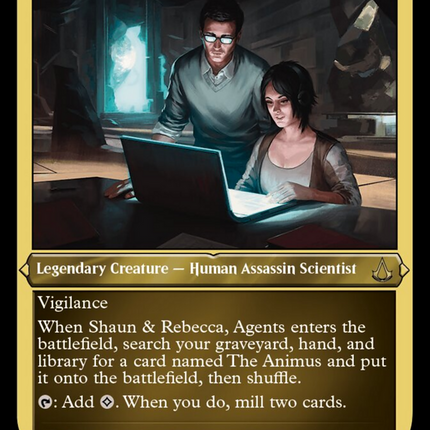 Shaun & Rebecca, Agents (Foil Etched) [Assassin's Creed]
