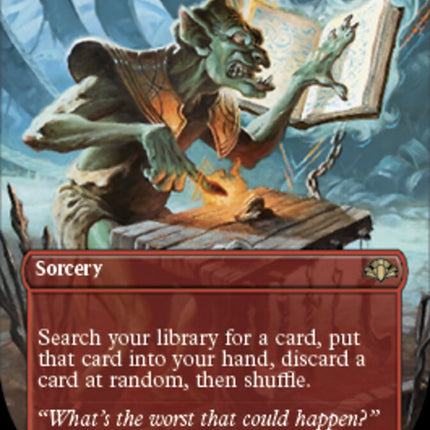 Gamble (Borderless Alternate Art) [Dominaria Remastered]