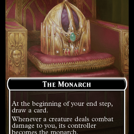 Gold // The Monarch Double-Sided Token [Murders at Karlov Manor Commander Tokens]