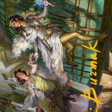 Daring Escape Art Card (Gold-Stamped Signature) [Streets of New Capenna Art Series]
