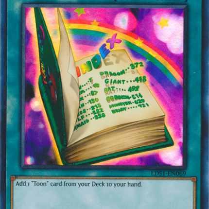 Toon Table of Contents (Blue) [LDS1-EN069] Ultra Rare