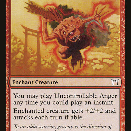 Uncontrollable Anger [Champions of Kamigawa]