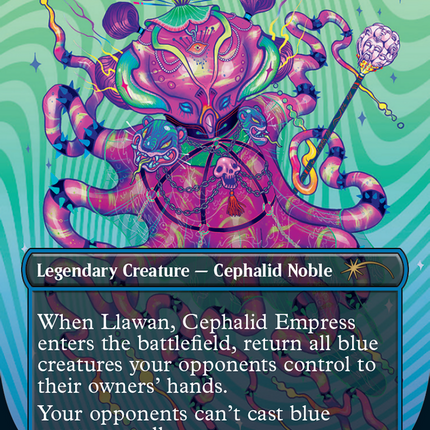 Llawan, Cephalid Empress (Borderless) [Secret Lair Drop Series]