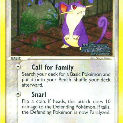 Rattata (72/109) (Stamped) [EX: Team Rocket Returns]