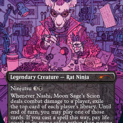 Nashi, Moon Sage's Scion (Borderless) [Secret Lair Countdown Kit]