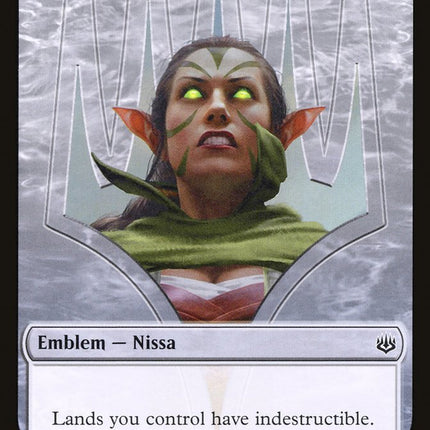 Nissa, Who Shakes the World Emblem [War of the Spark Tokens]