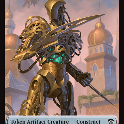 Construct // Golem (0013) Double-Sided Token [Aetherdrift Commander Tokens]