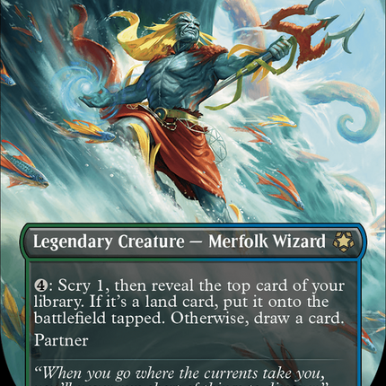 Thrasios, Triton Hero (Borderless) [The Lost Caverns of Ixalan Special Guests]