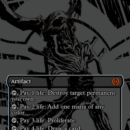 Staff of Compleation (Oil Slick Raised Foil) [Phyrexia: All Will Be One]