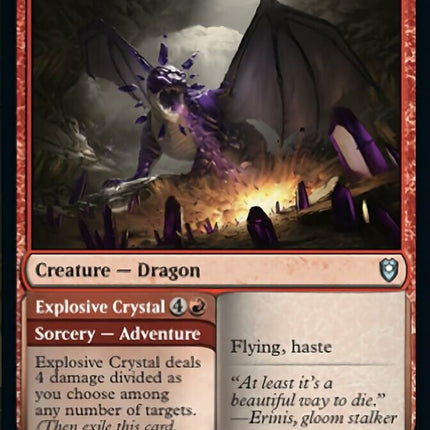 Amethyst Dragon // Explosive Crystal [Commander Legends: Battle for Baldur's Gate]