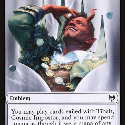 Dwarf Berserker // Tibalt, Cosmic Impostor Emblem Double-Sided Token [Kaldheim Tokens]