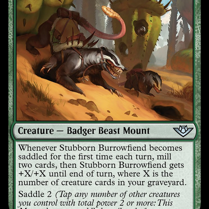 Stubborn Burrowfiend [Outlaws of Thunder Junction]