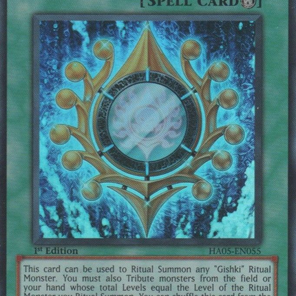 Gishki Aquamirror [HA05-EN055] Super Rare