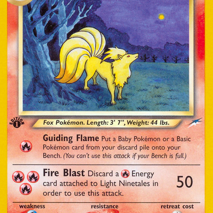 Light Ninetales (50/105) [Neo Destiny 1st Edition]