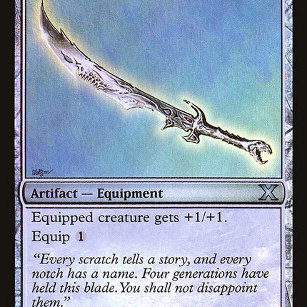 Leonin Scimitar (Premium Foil) [Tenth Edition]