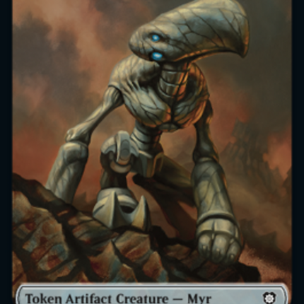 Myr // Powerstone Double-Sided Token [The Brothers' War Commander Tokens]