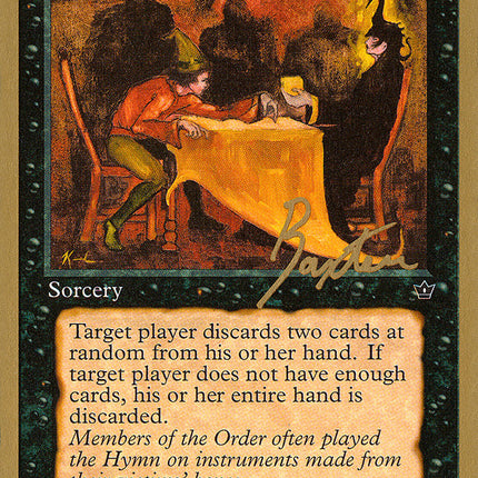 Hymn to Tourach (Table) (George Baxter) [Pro Tour Collector Set]