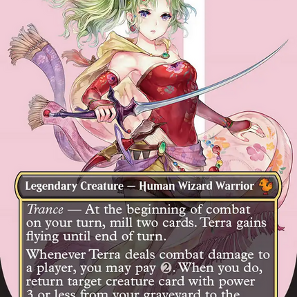Terra, Herald of Hope (Borderless) (Surge Foil) [FINAL FANTASY Commander]