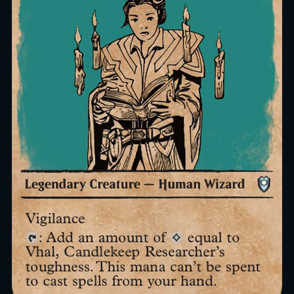 Vhal, Candlekeep Researcher (Showcase) [Commander Legends: Battle for Baldur's Gate]