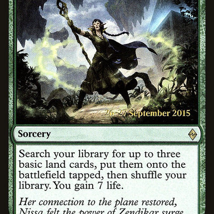 Nissa's Renewal [Battle for Zendikar Prerelease Promos]