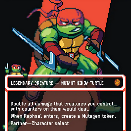 Raphael, the Muscle (0091) (Borderless) (Surge Foil) [Teenage Mutant Ninja Turtles Commander]