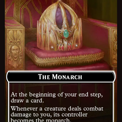 Zombie // The Monarch Double-Sided Token [Foundations Commander Tokens]