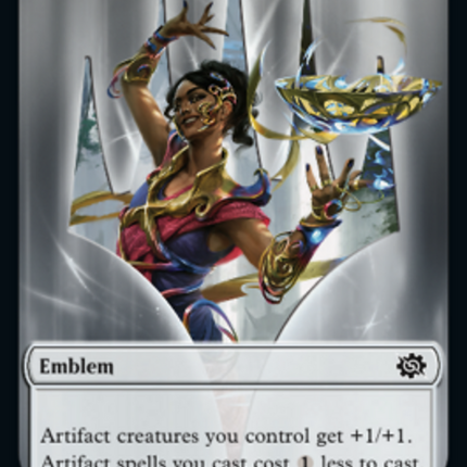 Saheeli, Filigree Master Emblem [The Brothers' War Tokens]
