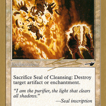 Seal of Cleansing (Nicolas Labarre) (SB) [World Championship Decks 2000]