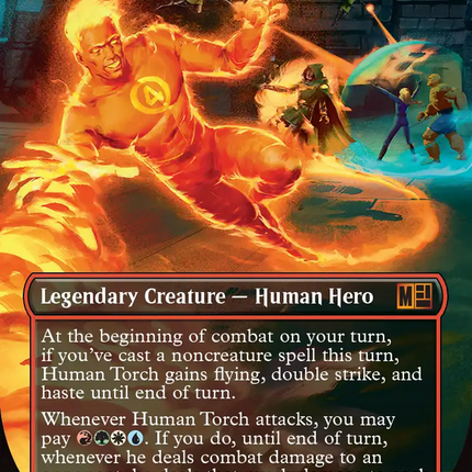 Human Torch (Borderless) [Marvel Super Heroes Commander]