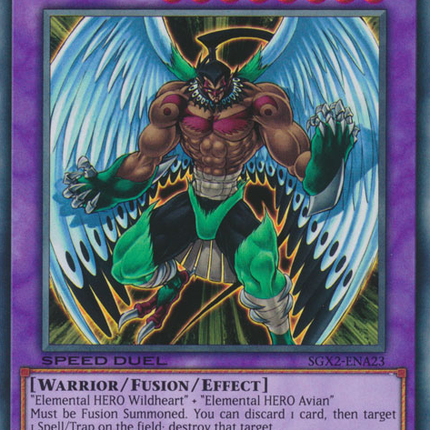 Elemental HERO Wild Wingman [SGX2-ENA23] Common
