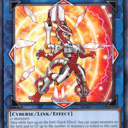 Firewall Dragon (Alternate Art - Red) [MGED-EN141] Rare