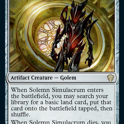 Solemn Simulacrum [Commander 2021]