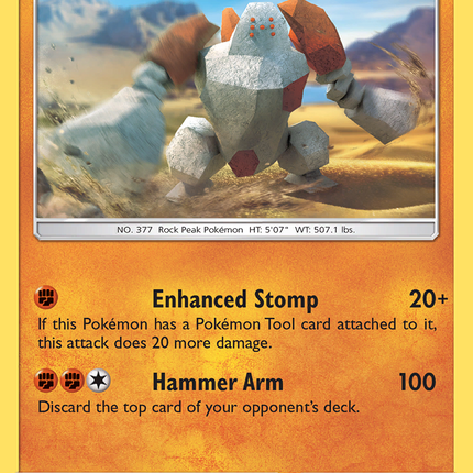 Regirock (80/168) [Sun & Moon: Celestial Storm]